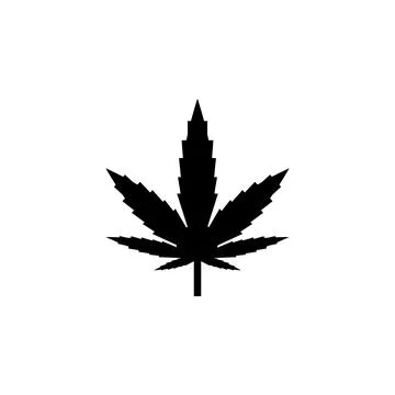 Hemp icon. Bad habit Elements for mobile concept and web apps. con for website Stock Illustration