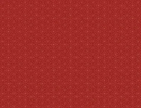 Hemp leaf pattern background, traditional Japanese pattern (red) Stock Illustration