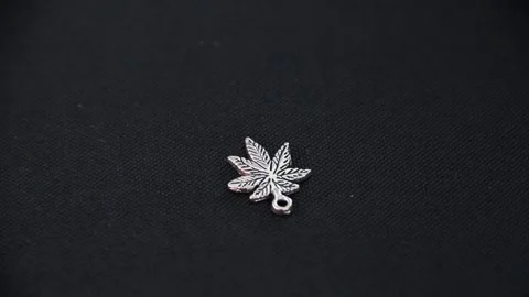 Hemp Leaf Pin Stock Footage 150803195