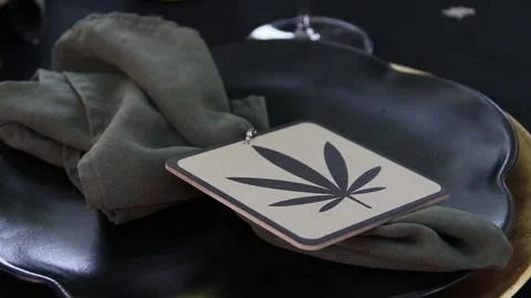 Hemp Leaf Product Stock Footage 150802626