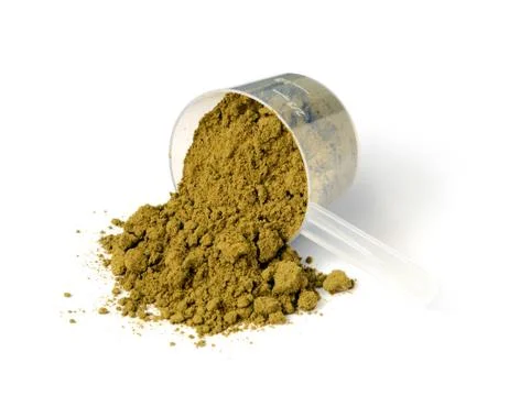 Hemp protein powder Stock Photos