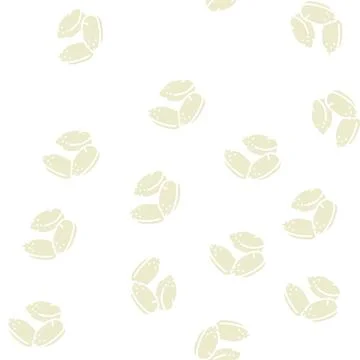 Hemp seed glyph seamless pattern Stock Illustration