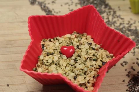 Hemp seeds Stock Photos