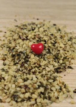 Hemp seeds Stock Photos