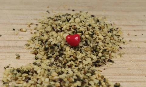 Hemp seeds Stock Photos
