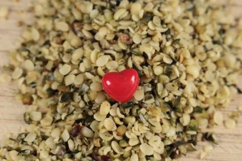Hemp seeds Stock Photos