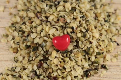 Hemp seeds Stock Photos