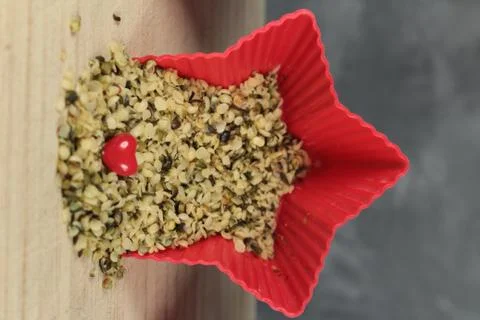 Hemp seeds Stock Photos