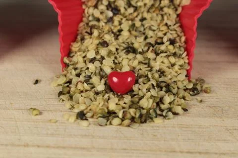 Hemp seeds Stock Photos