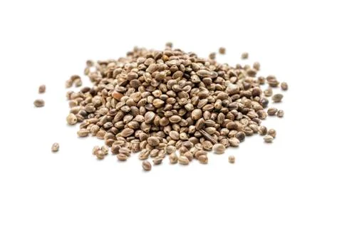 Hemp seeds Stock Photos