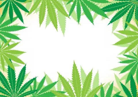 Hemp white background Stock Illustration
