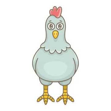 Hen icon Stock Illustration