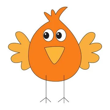 Hen isolated on a white background Stock Illustration