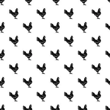 Hen pattern 스톡 일러스트