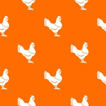 Hen pattern seamless 스톡 일러스트