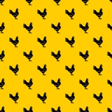 Hen pattern vector 스톡 일러스트