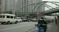 Henan South Road Pedestrian Overpass, Fuxing East Road, Shanghai, China HD Footage