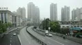 Henan South Road Pedestrian Overpass, Fuxing East Road, Shanghai Mosque HD Footage