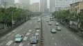 Henan South Road Pedestrian Overpass, Fuxing East Road, Shanghai, China HD Footage