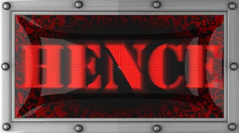 Hence on led Stock Footage 8762284