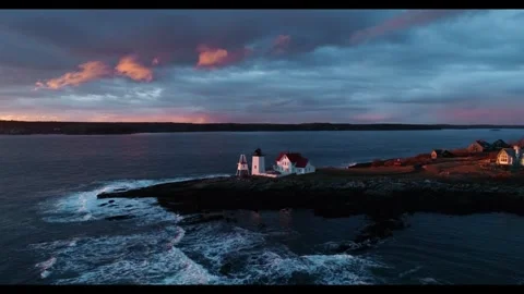 Hendricks Head Lighthouse Aerial Vidéo 317780587
