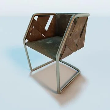 Henge Strip Chair 3D Model