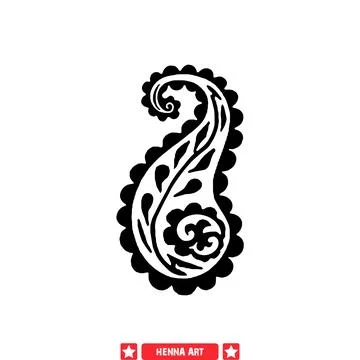 Henna Art Vector Graphics  Versatile Silhouettes for Crafting, Decor, and Mor Stock Illustration