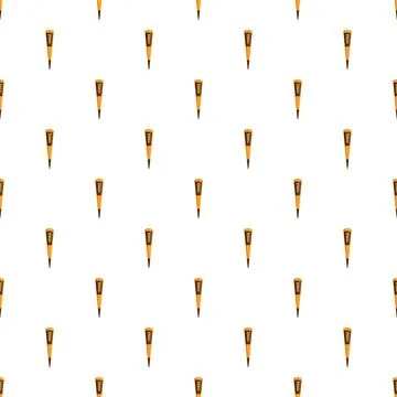 Henna cones seamless pattern for body art background Stock Illustration