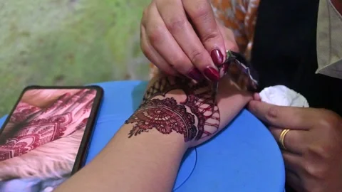 Henna Video stock 245518697