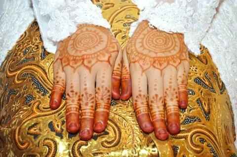 Henna On Hands Stock Photos
