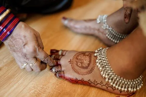 Henna Legs Stock Photos