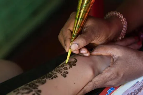 Henna tattoo Stock Photos