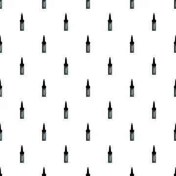 Henna tubes creating a seamless pattern background Stock Illustration