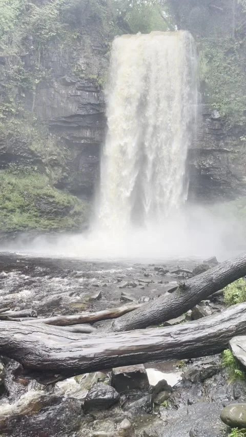 Henrhyd Falls Stock Footage 292505772