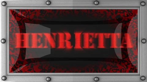 Henrietta on led Stock Footage 8761257