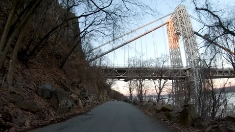 Henry Hudson Dr Pass GW Bridge Stock Footage 103558073