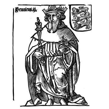 Henry II - King of England Stock Illustration
