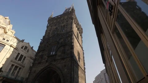 Henry's Tower in Prague, view of Tower in Praha. Stock-Footage 74787272
