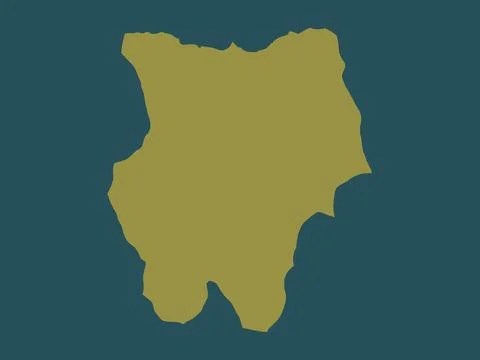 Hentiy, Mongolia. Solid color shape Stock Illustration