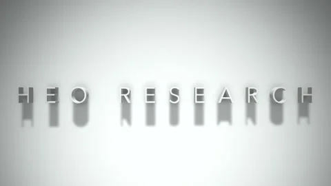 Heo research 3D title animation white text on a white background Vídeos de archivo 298897388