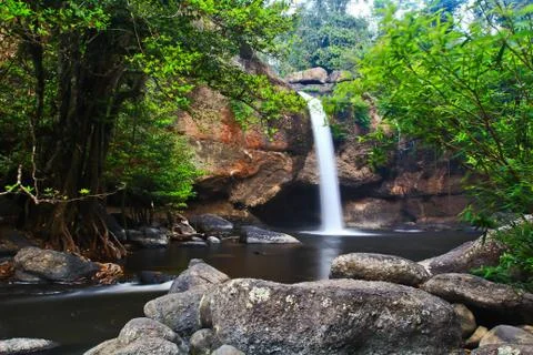 Heo Suwat waterfall Stock Photos