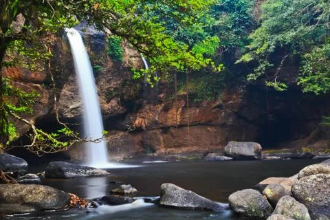 Heo Suwat waterfall Stock Photos