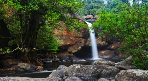 Heo Suwat waterfall Stock Photos