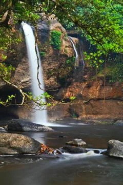 Heo Suwat waterfall Stock Photos