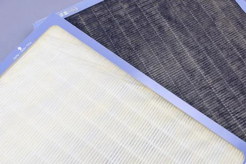 HEPA filter module for air purifier before and after used to remove dust Photos
