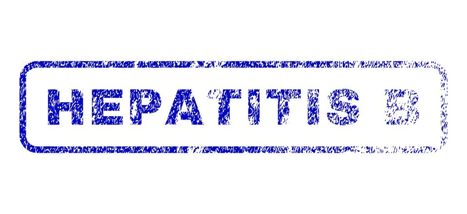 Hepatitis B Rubber Stamp Stock Illustration