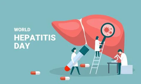 Hepatitis day 스톡 일러스트