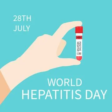 Hepatitis day poster Stock Illustration