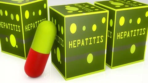 Hepatitis medicines Stock Illustration