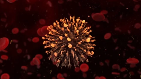 Hepatitis virus causing chronic disease illness - 3D rendering Stock Footage 113775222